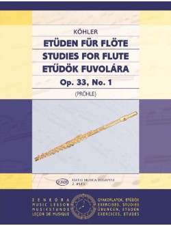 Köhler: Etűdök fuvolára op 33, no. 1 (Z.8513)