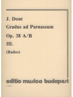 Dont J.: Gradus ad Parnassum op. 38. 3.