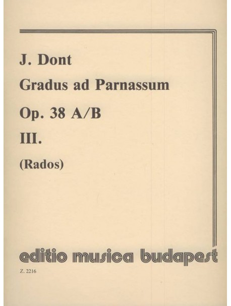 Dont J.: Gradus ad Parnassum op. 38. 3.