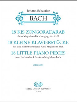 Bach: 18 kis zongoradarab A.M. Bach füzetéből (Z.3179)