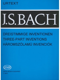 Bach: Háromszólamú invenciók (zongora) (Z.6913)