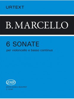 Marcello B.:6 szonáta gordonkára és basso continuora op.1 (Z.13547)