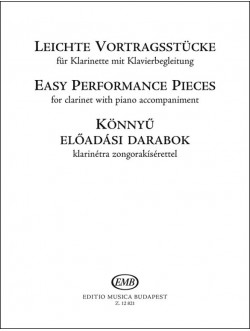Könnyű előadási darabok klarinétra zg.kísérettel (Meizl, Nagy O.) (Z.12821)