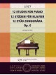 Liszt F.: 12 etűd zongorára op.1